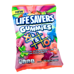 Lifesavers Gummies  X's & O's 4.6oz Peg Bag 12ct